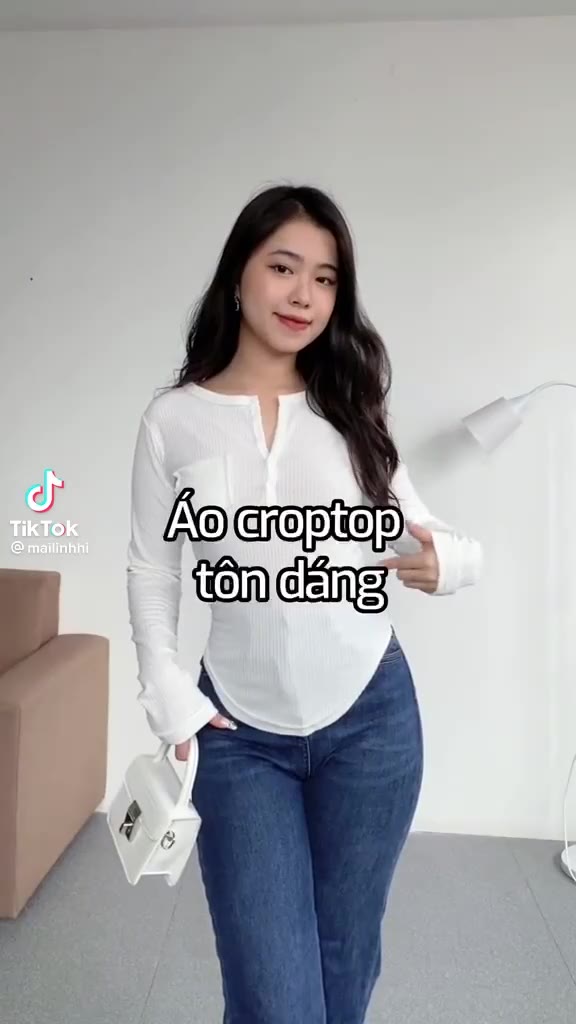 Áo body tay dài, Áo thun vạt chéo, Thun gân tay dài xuất xịn | BigBuy360 - bigbuy360.vn