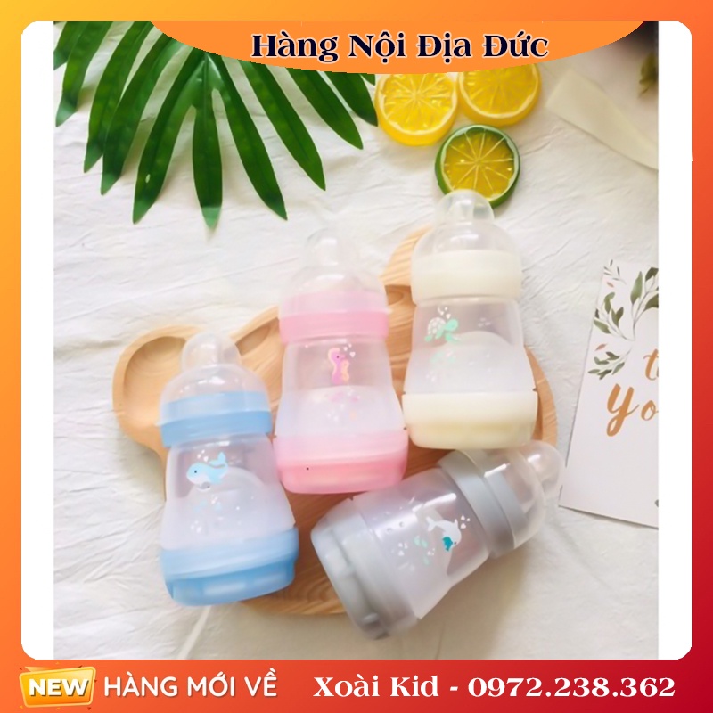 [Hàng nội địa Đức] Bình sữa Mam Đức size 160ml chống đầy hơi, chống sặc cho bé
