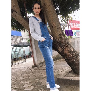 Váy yếm jean xuất dư