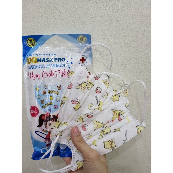 [Siêu rẻ] 50 chiếc khẩu trang King Crab kids Duy Quân mẫu khẩu trang hot hit nhất 2022