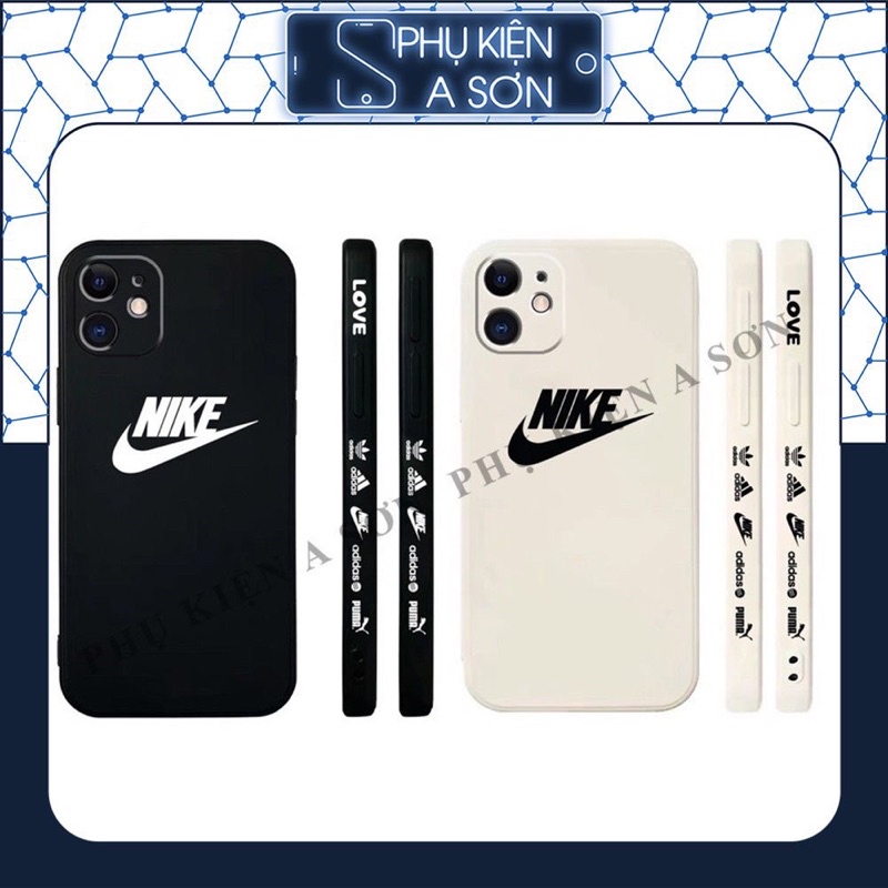Ốp lưng iphone N.I.K.E cạnh vuông in hình viền 5/5s/6/6plus/6s/6splus/7/7plus/8/8plus/x/xr/xs/11/12/pro/max/plus/promax