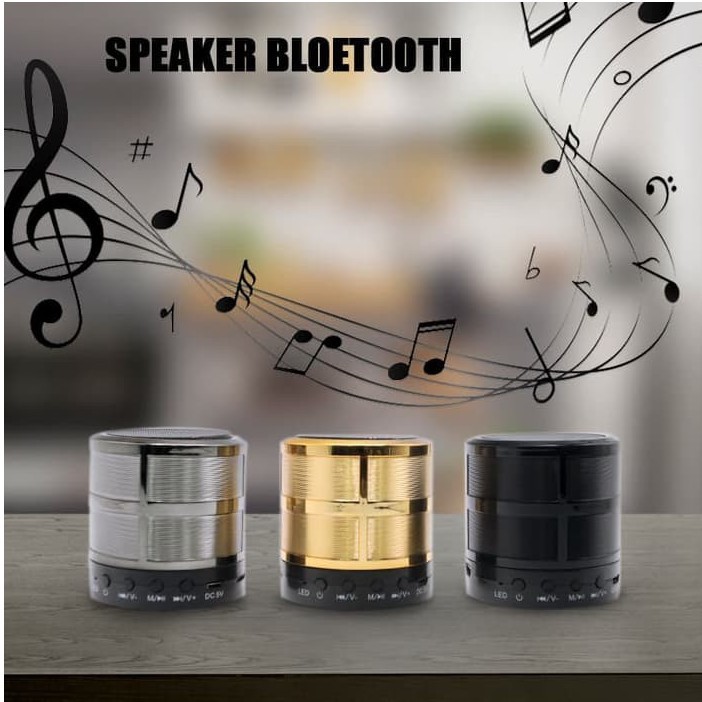 Loa bluetooth mini WS-887 - VỎ KIM LOẠI âm thanh hay - Bảo hành 3 tháng !!!