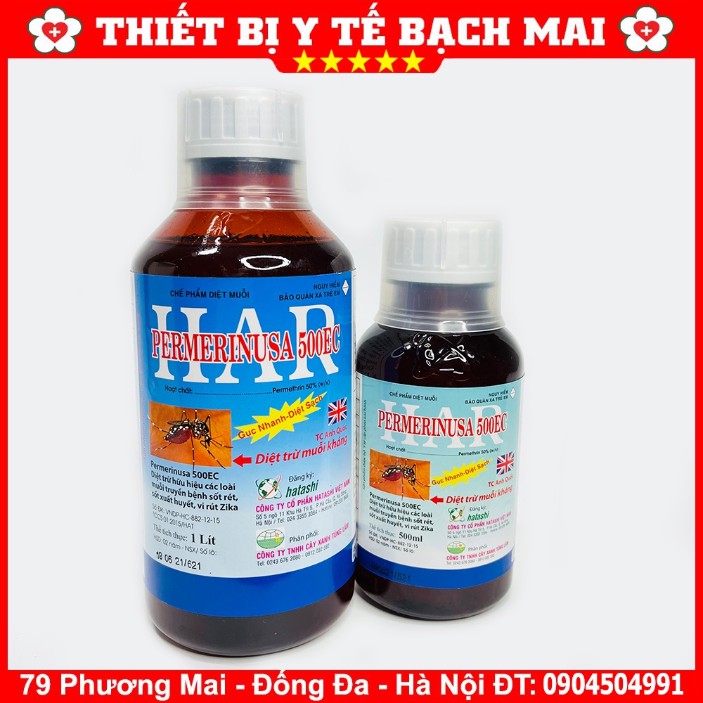 Thuốc Diệt Muỗi PERMERINUSA 500EC 500ml - AN TOÀN - HIỆU QUẢ