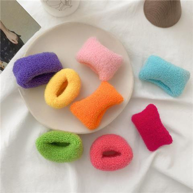 Dây buộc tóc màu kẹo đơn giản phong cách Hàn Quốc dễ thương chất lượng cao không đau cho bé gái