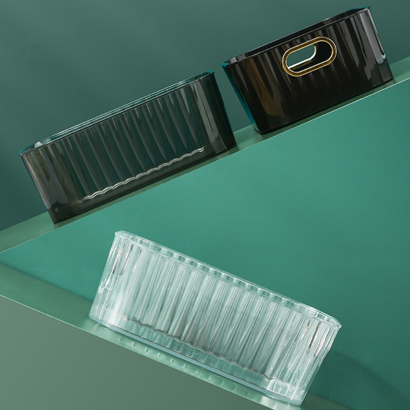 Hộp Đựng Đồ Lót / Vớ Bằng Nhựa Siêu Trong Suốt Có Tay Cầm Sắp Xếp Gọn Gàng Cho