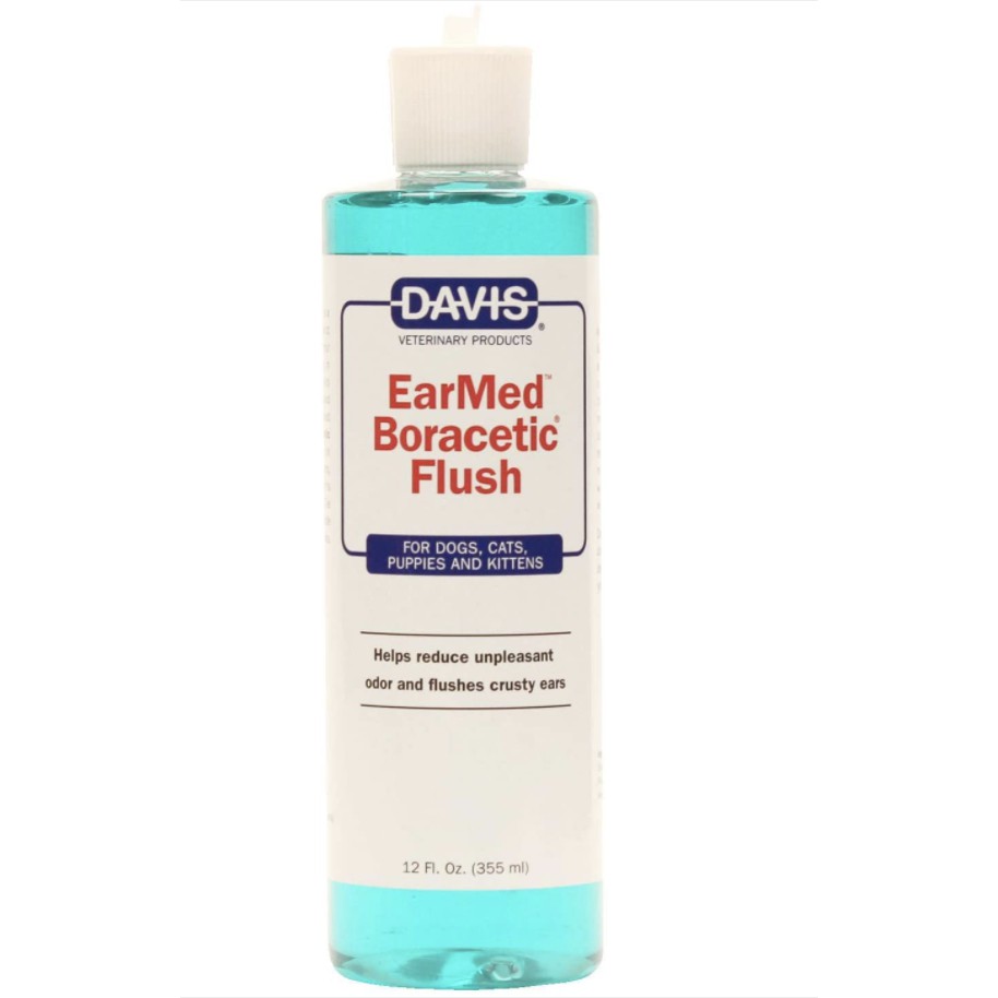 Nước rửa tai cho chó mèo Davis earmed 355ml, dung dịch sạch ve rận tai viêm tai lau vệ sinh cún mèo Con Mèo Xiêm