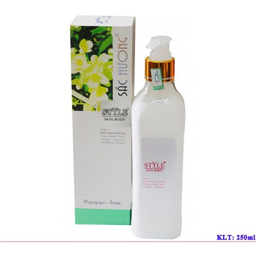 Kem body siêu trắng giữ ẩm làm mịn da body lotion SẮC HƯƠNG STYLE (250ml)