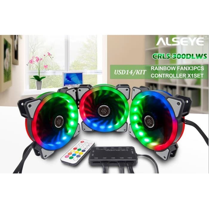 Bộ Điều Khiển Quạt Alseye Aurora Rgb + Crls300 | BigBuy360 - bigbuy360.vn