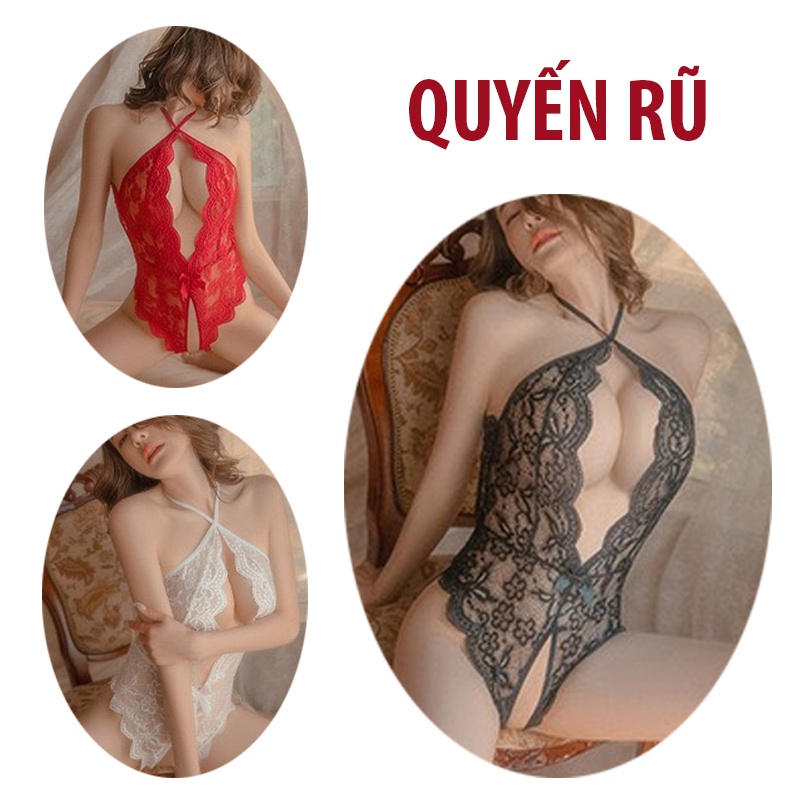 Bodysuit ren cổ yếm hở lưng gợi cảm BT52230 | BigBuy360 - bigbuy360.vn