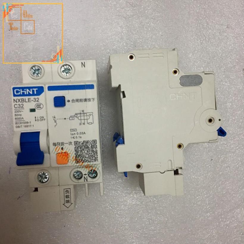Aptomat chống giật Chint ATTOMAT CHỐNG RÒ NXBLE-63 1P+N 40, NXBLE-32 32A, NXBLE-63 63A