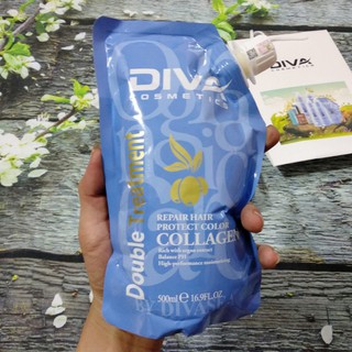 🌻DẦU HẤP PHỤC HỒI COLLAGEN DIVA 500ml🌻[dovanhai1999]