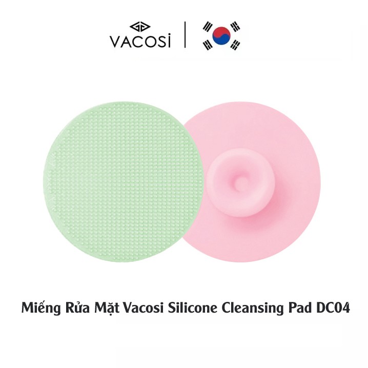 Miếng Rửa Mặt Vacosi Silicone Cleansing Pad DC04 (Màu Ngẫu Nhiên)