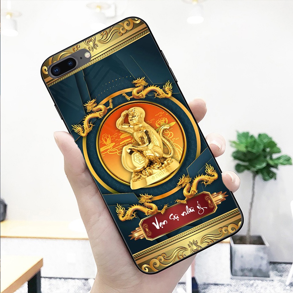 Ốp lưng kính cường lực iphone 7plus/8plus-iphone 6plus-iphone7/iphone8-iphone6/6S in hình 12 con giáp siêu đẹp