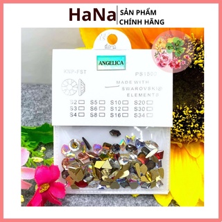 Đá khối chân vàng mix size mix màu sét 100v