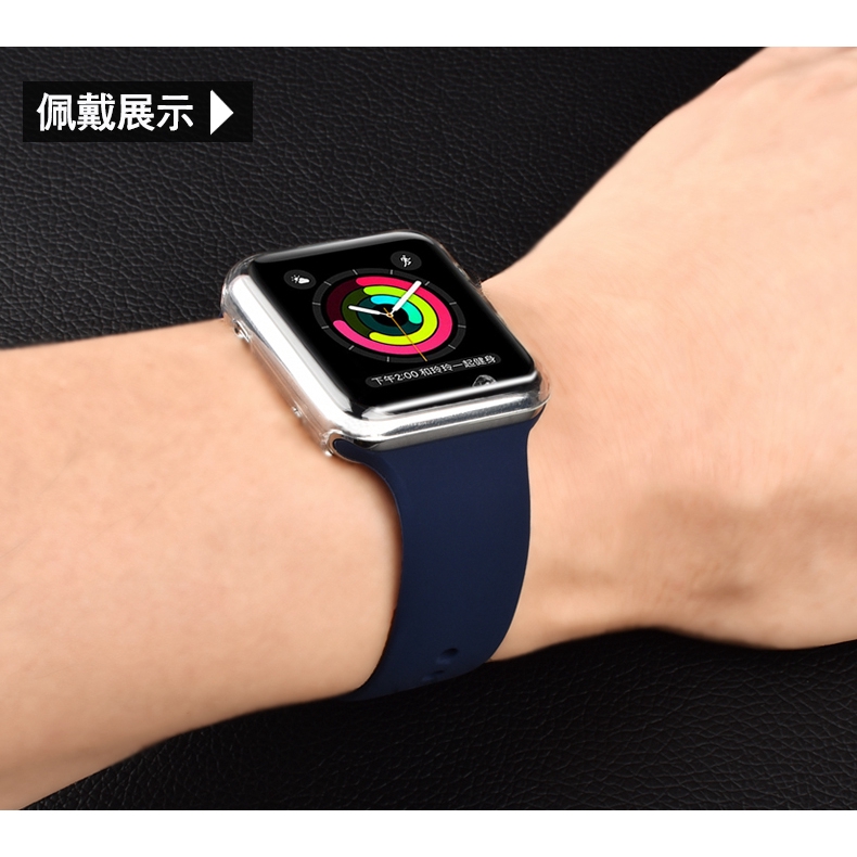 Ốp bảo vệ mặt đồng hồ Apple watch màu trong suốt