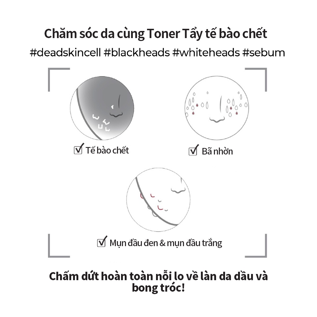 Toner NUMBUZIN No.1 tẩy tế bào chết hiệu quả 200ml