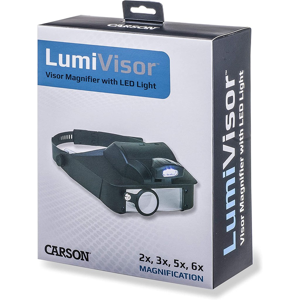 Kính lúp choàng đầu có đèn Carson LV-10 LumiVisor (2x, 3x, 5x, 6x) (Hãng Carson - Mỹ)