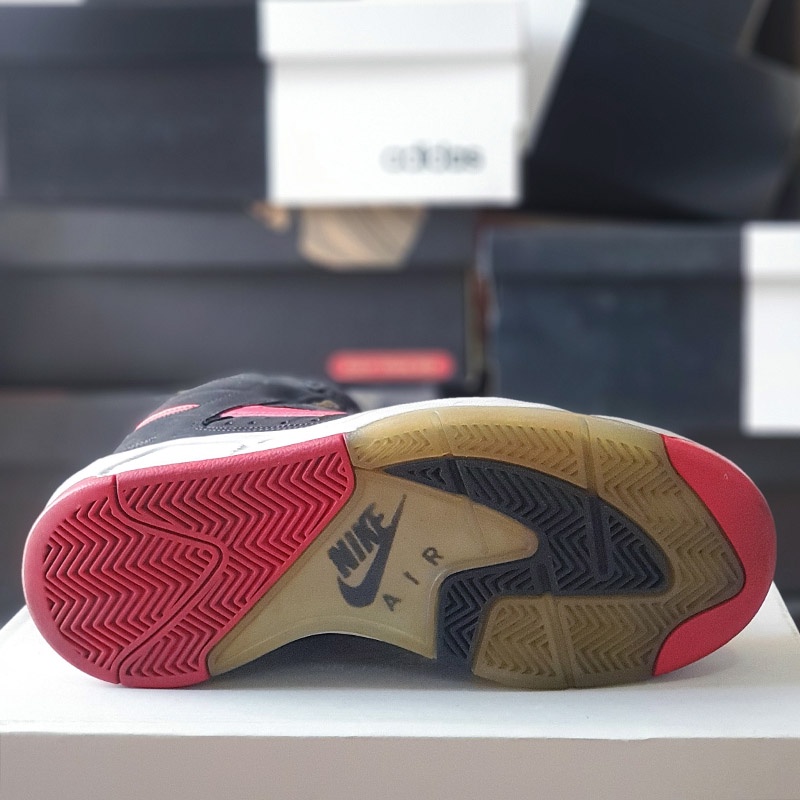 [ Chính Hãng] Giày Nike Air Flight Lite High Black Red, size 40, real 2hand