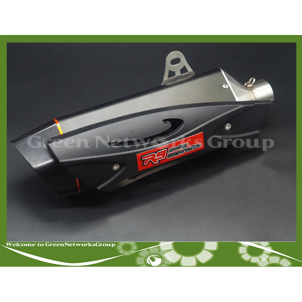 Pô R9 đen nhập khẩu chất lượng âm thanh ra Lớn Đều gắn cho mọi dòng xe máy Greennetworks