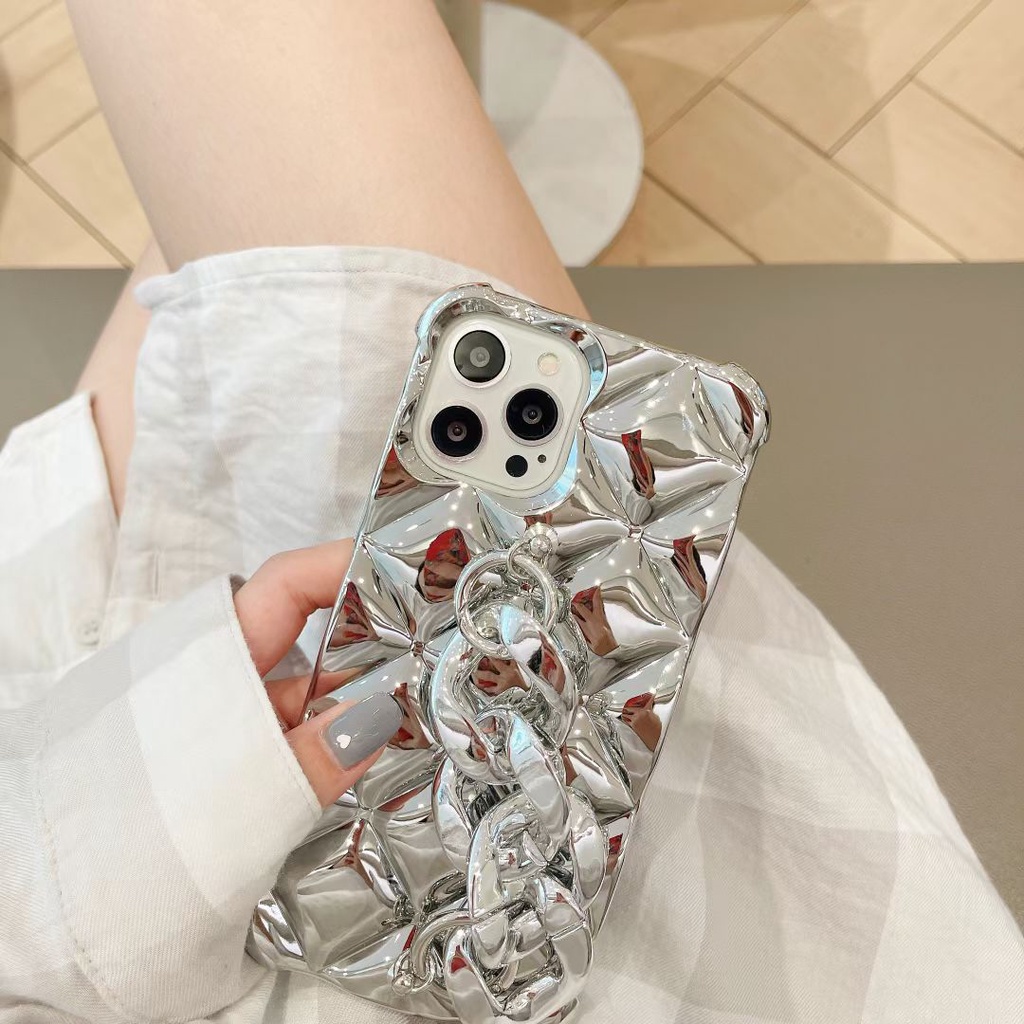 Ốp Điện Thoại tpu Mềm Mạ Bạc Cho iphone 14 13 pro max 12 pro max 11xs max xr x 7 8 plus