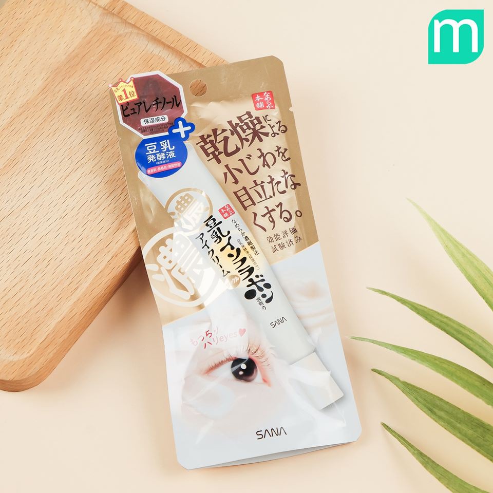 Kem Dưỡng đánh tan Bọng Mắt Thâm Mắt Nhăn Mắt 3 In 1  SaNa Nhật Bản 20g - HÀNG NỘI ĐỊA NHẬT