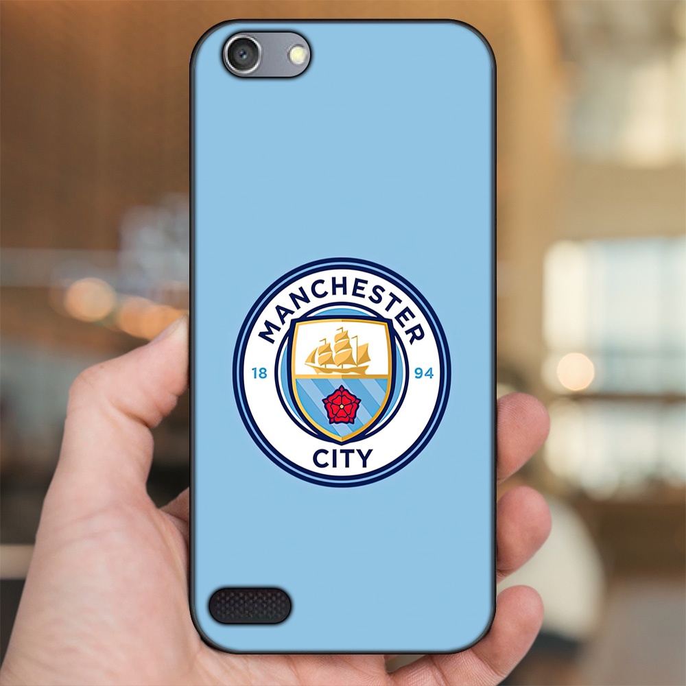 Ốp lưng Oppo A33 Neo 7 viền đen in hình Manchester City MC
