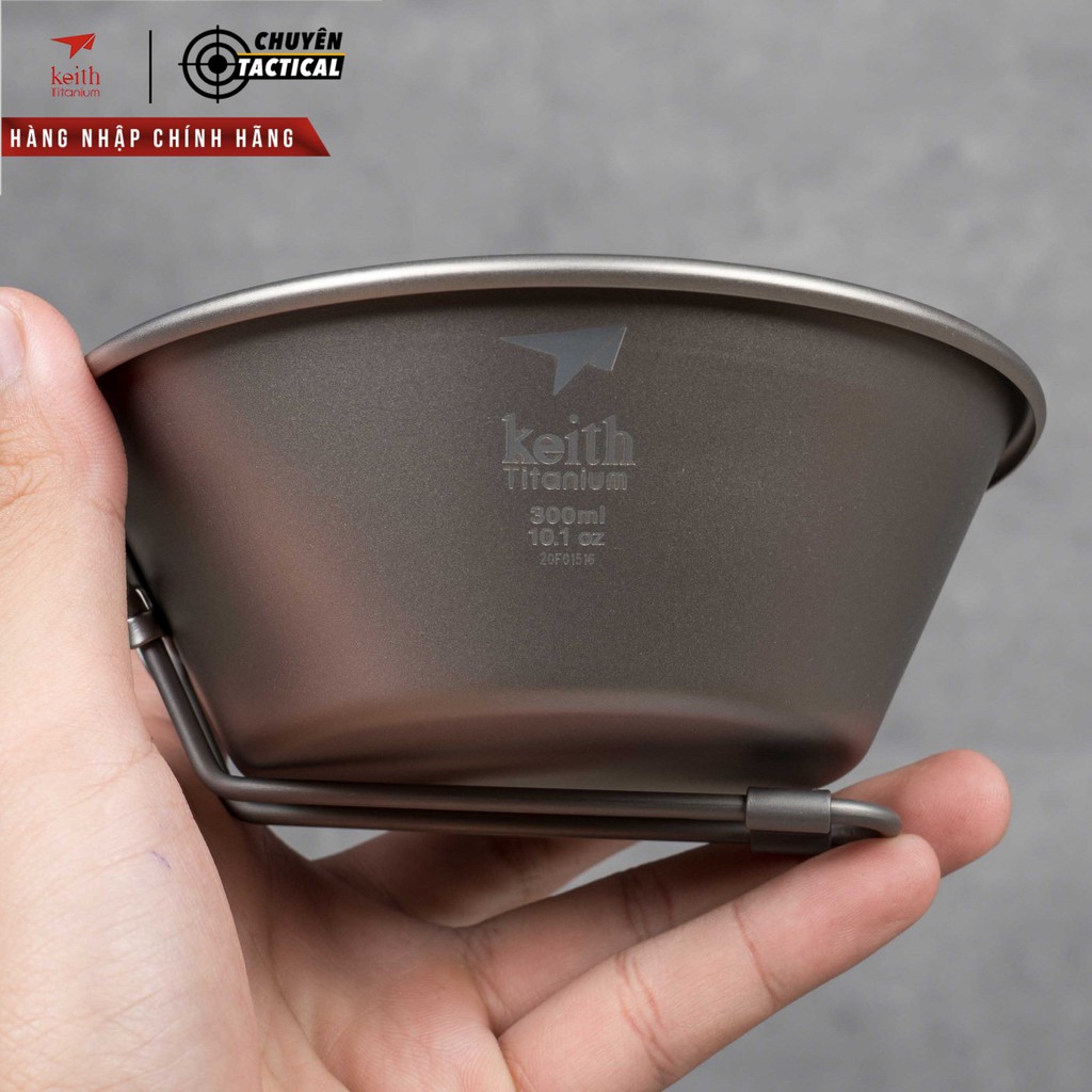 CHÉN TITANIUM DÃ NGOẠI TAY CẦM GẤP GỌN KEITH TI5320