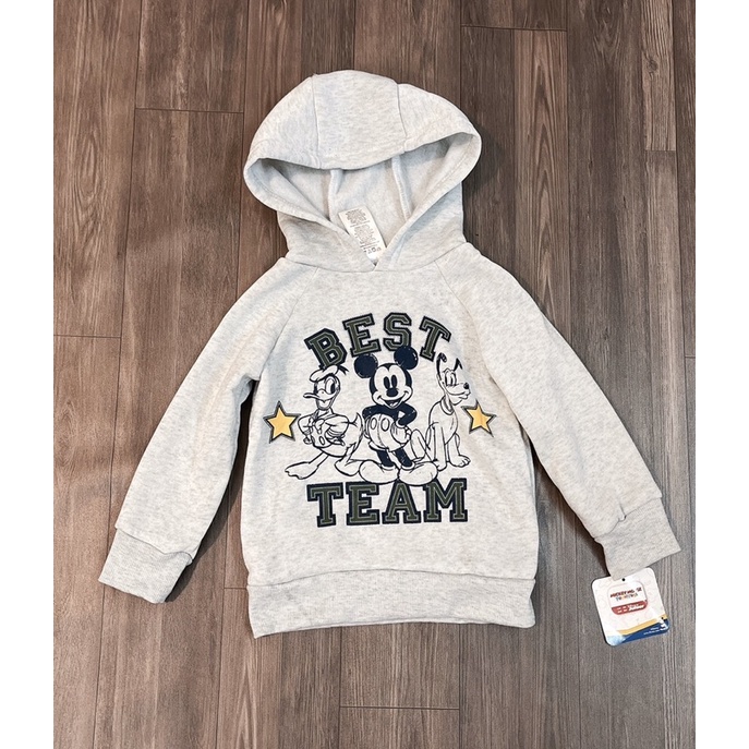 Áo nỉ bông hoddie hãng Disney hoạ tiết mickey cho bé từ 12 tháng đến 6 tuổi