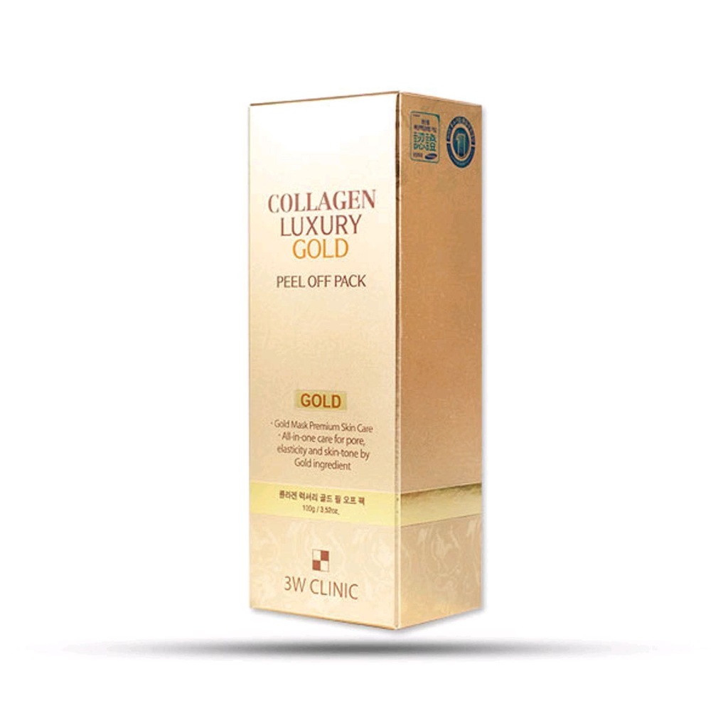 Mặt Nạ Lột Collagen Và Tinh Chất Vàng 24K 3W CLinic Collagen &amp; Luxury Gold Peel Off Pack 100g