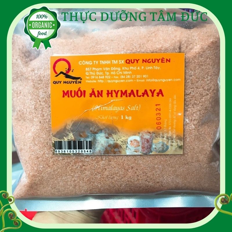 Muối ăn Himalaya Quy Nguyên gói 1kg - Thầy Tuệ Hải chùa Long Hương