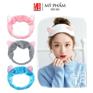 Băng đô turban tai mèo siêu xinh, bờm tóc, rửa mặt thiết kế xinh xắn nhẹ nhàng dễ thương