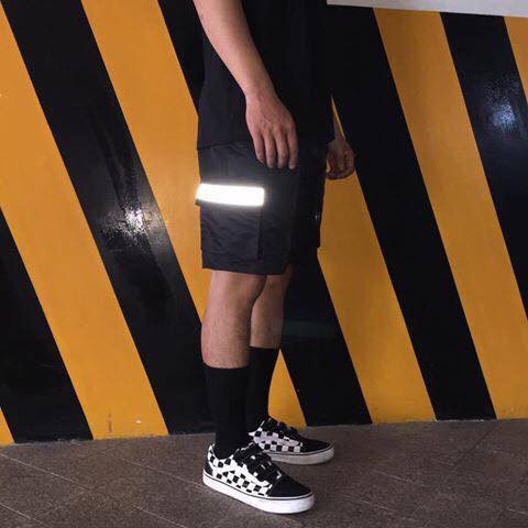 Quần SHORT KAKI TÚI HỘP PHẢN QUANG  Nam Nữ Unisex 1hitshop