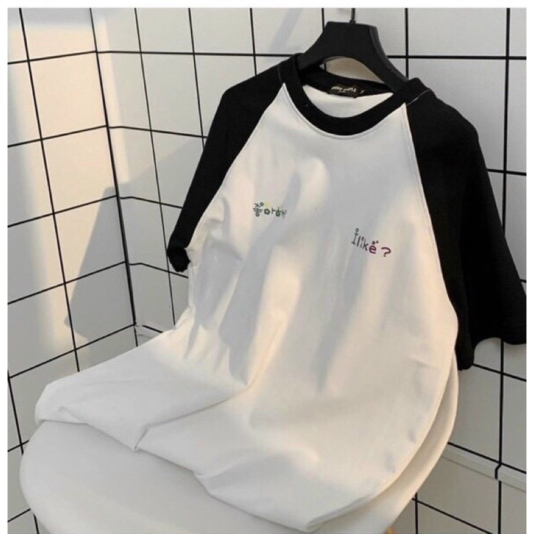 Sét bộ thể thao pha tay viền cổ kèm quần đùi dáng unisex