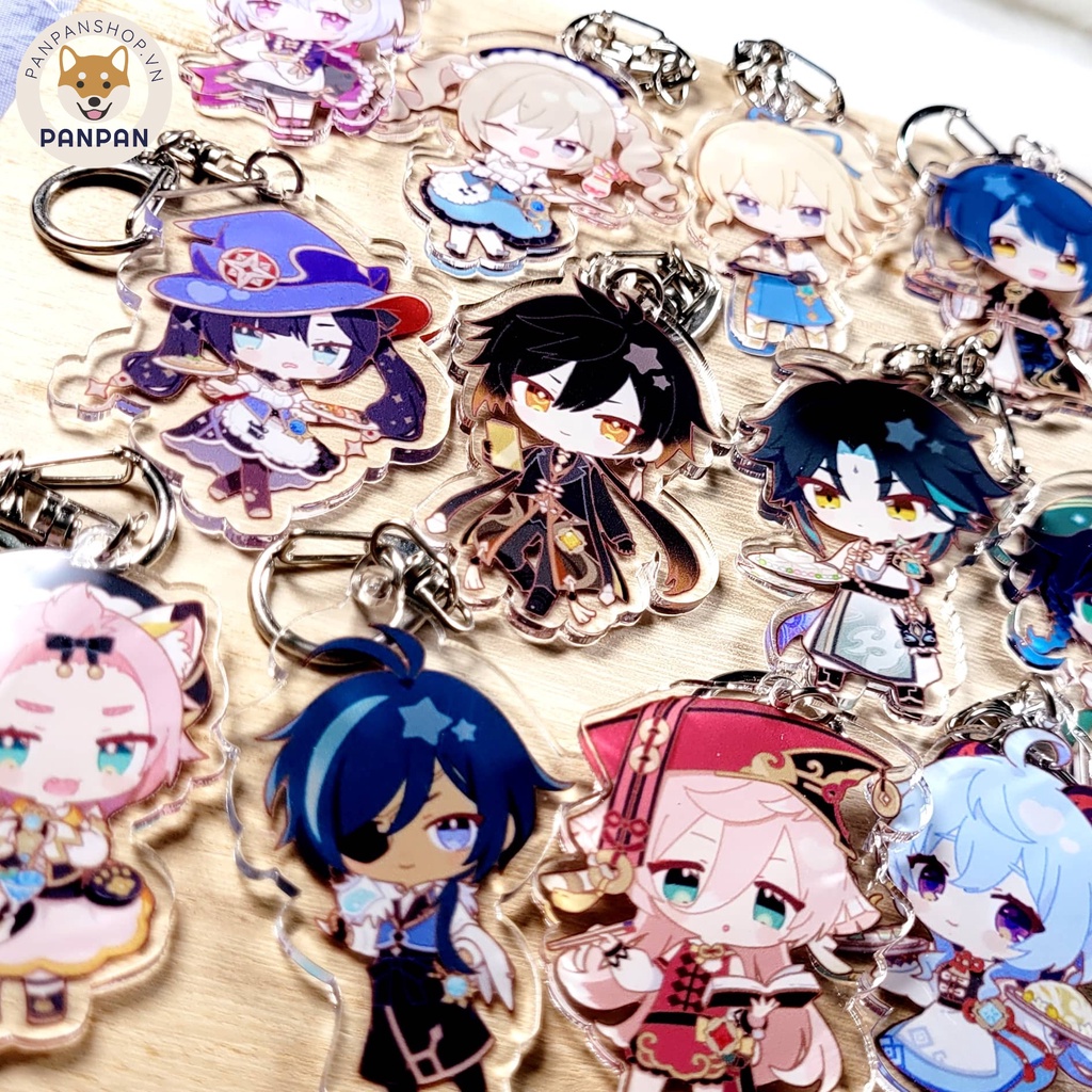 Móc khóa DELUXE Anime Genshin Impact Cafe