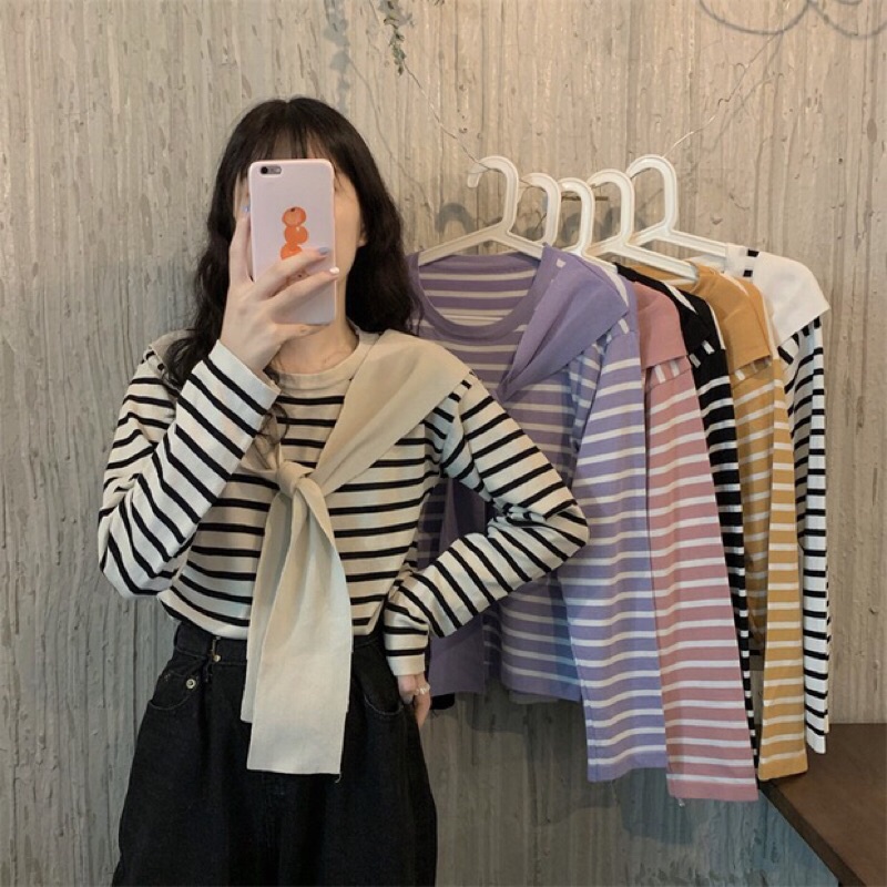 Áo len thuỷ thủ kẻ ngang xinh xắn dễ thương đáng yêu