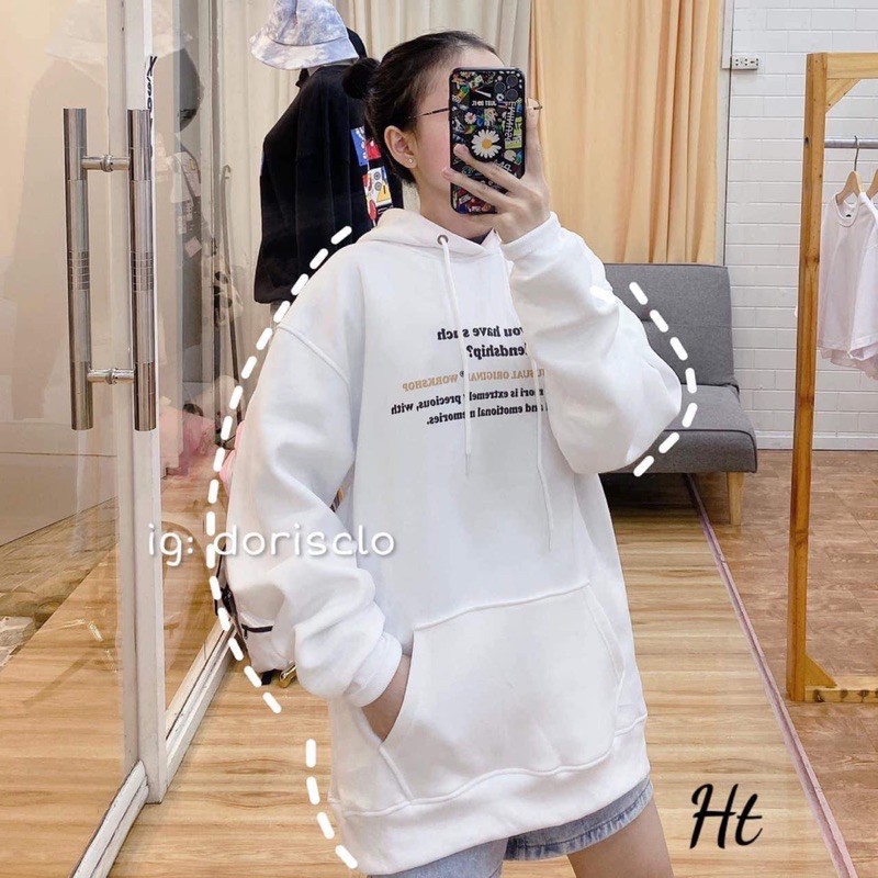 Áo hoodie bạn mèo chuột hai mặt HT11