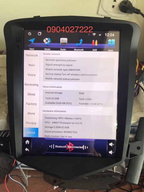 Màn hình android Testla theo xe Cruize