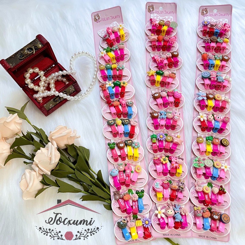 [CLIP] SET 4 KẸP TÓC ĐỦ HÌNH XINH YÊU CHO BÉ [HOT]