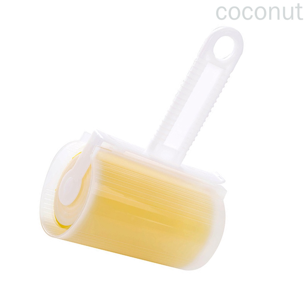 Cây Lăn Bụi Quần Áo Bằng Xơ Dừa Màu Vàng Có Thể Tái Sử Dụng