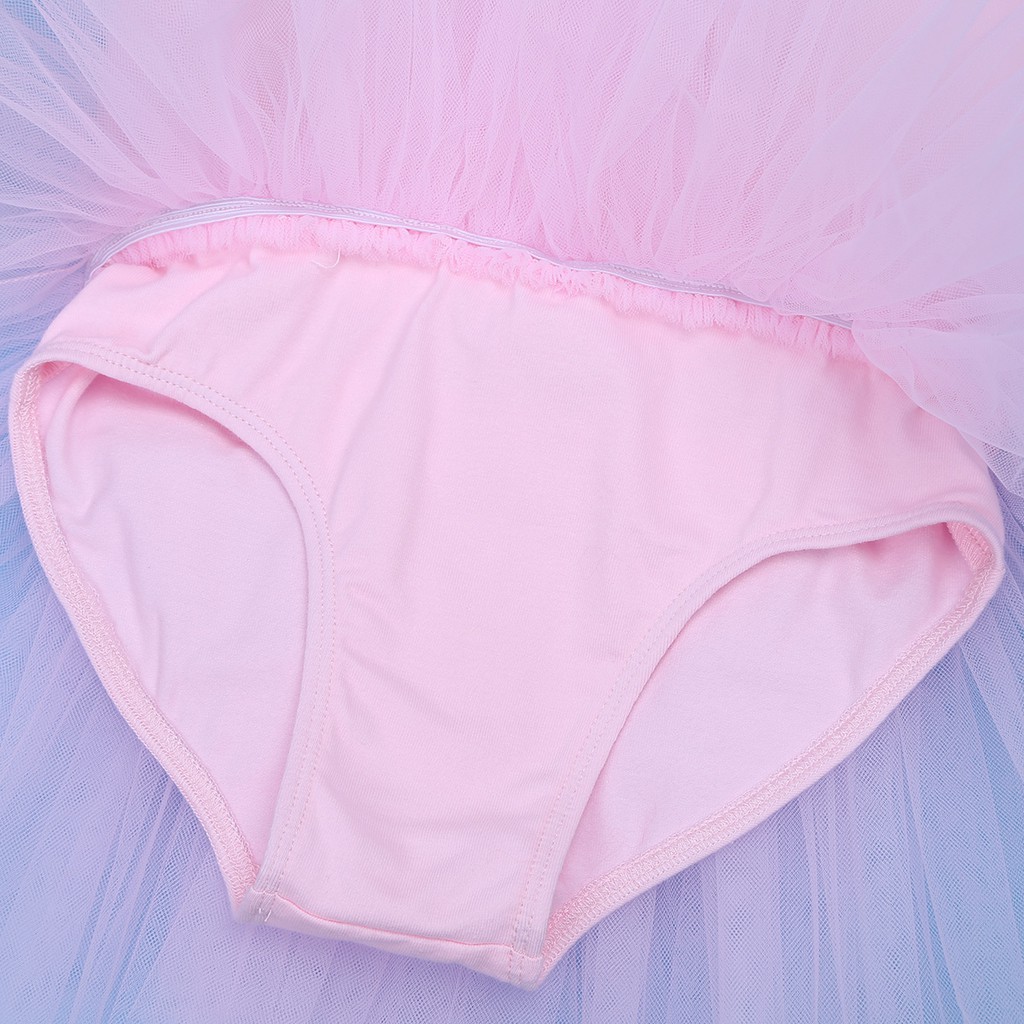 Đầm Múa ballet Tay Ngắn Chất Liệu cotton Cho Bé Gái Từ 2-10 Tuổi
