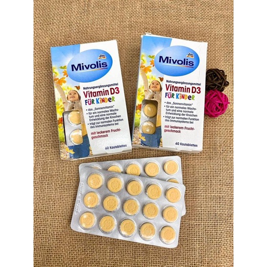 Viên ngậm mivolis vitamin D3