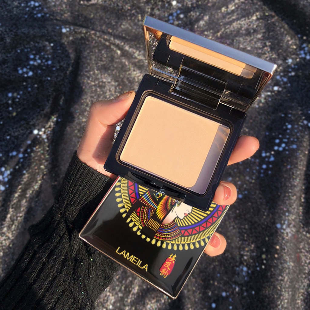 Phấn phủ che khuyết điểm kiềm dầu làm sáng da chống nước phong cách Ai Cập