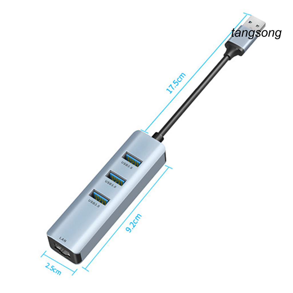 Bộ Chia 3 Cổng Usb 3.0 Hub Sang Rj45 Lan Cho Macbook Mac