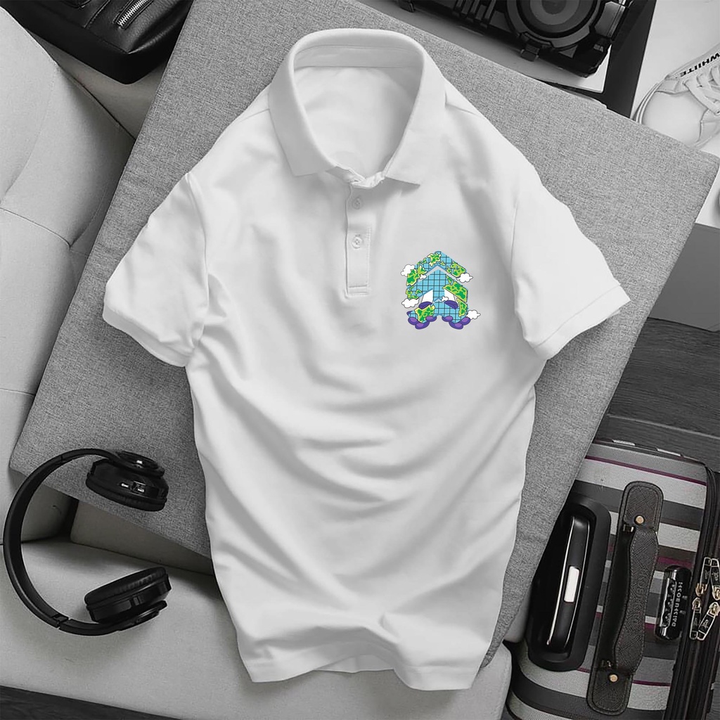 Áo POLO 5theway, chất Thun Cá Sấu Poly Thái full size Nam Nữ, Áo có cổ trắng đen, cổ trụ Unisex, KKim Shop