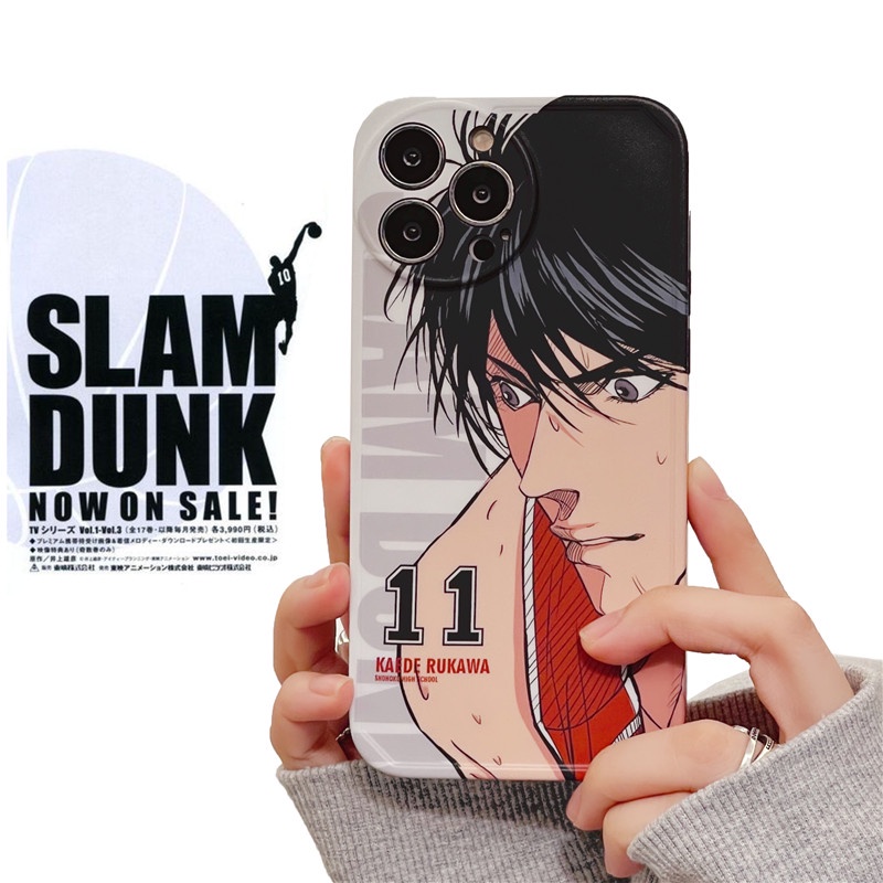 Ốp Điện Thoại Mềm Họa Tiết Hoạt Hình slam dunk Kaede Rukawa Sakuragi Hanamichi Cho IPhone14 13 12 11 Pro MAX X/XS XR XSMAX 7P/8P Plus