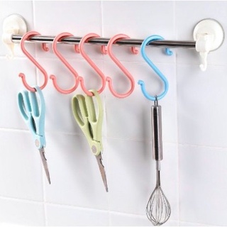 Móc nhựa chữ s treo túi sách treo móc khoa đa năng tiện dụng