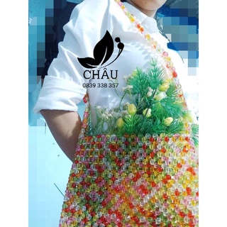 Hạt cườm, hạt pha lê nhựa tròn 8 li