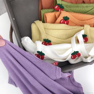 Áo hai dây họa tiết trái cherry xinh xắn cho nữ