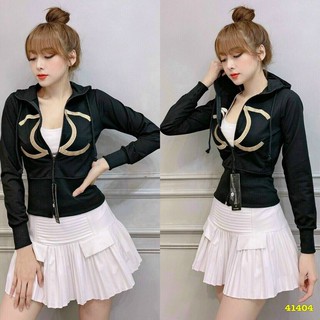 Áo khoác lửng bo eo thiêu