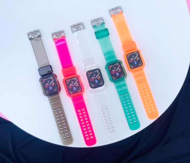 Dây nhựa trong cực xinh dành cho applewatch